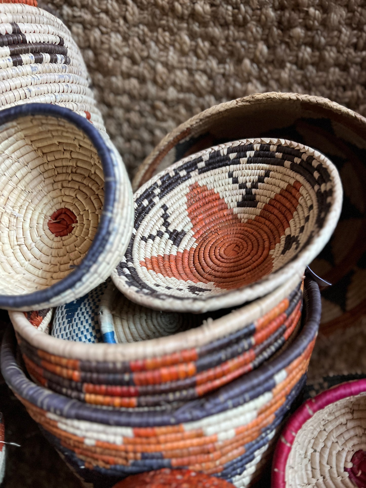 SMALL ASSORTED TRIBAL PALM BOWL