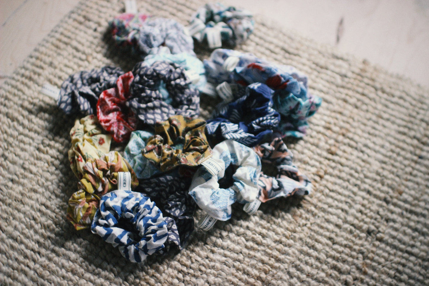 VARIED BLOCK PRINTED SCRUNCHIES