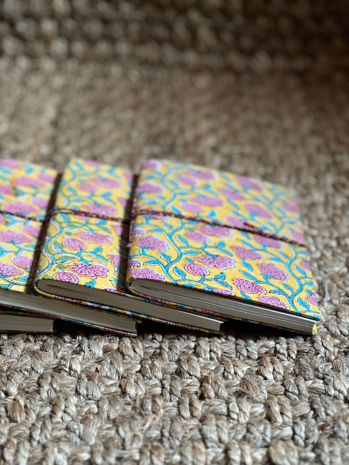 YELLOW BLOCK PRINT NOTEBOOK