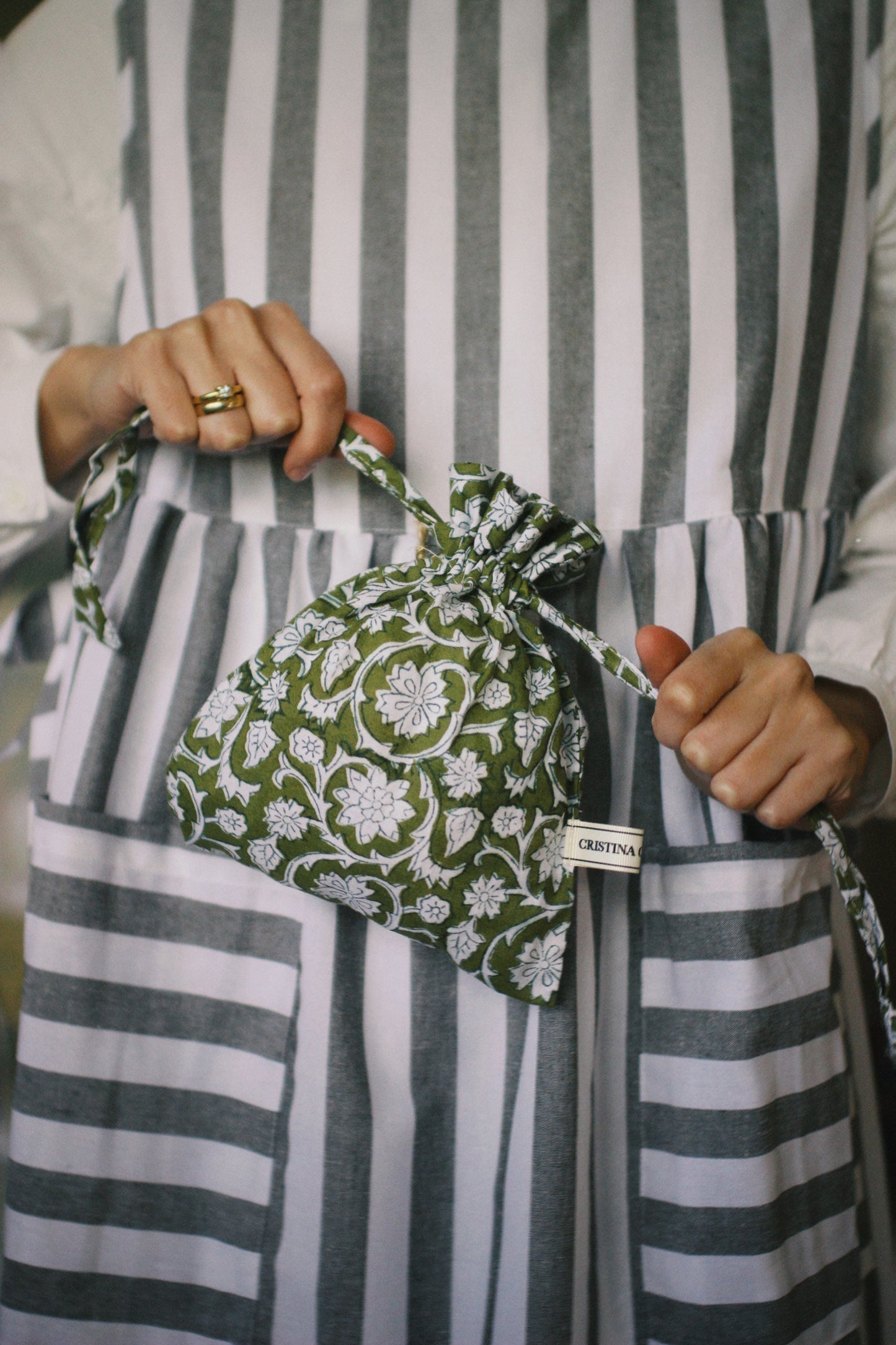Floral Block Print Bag