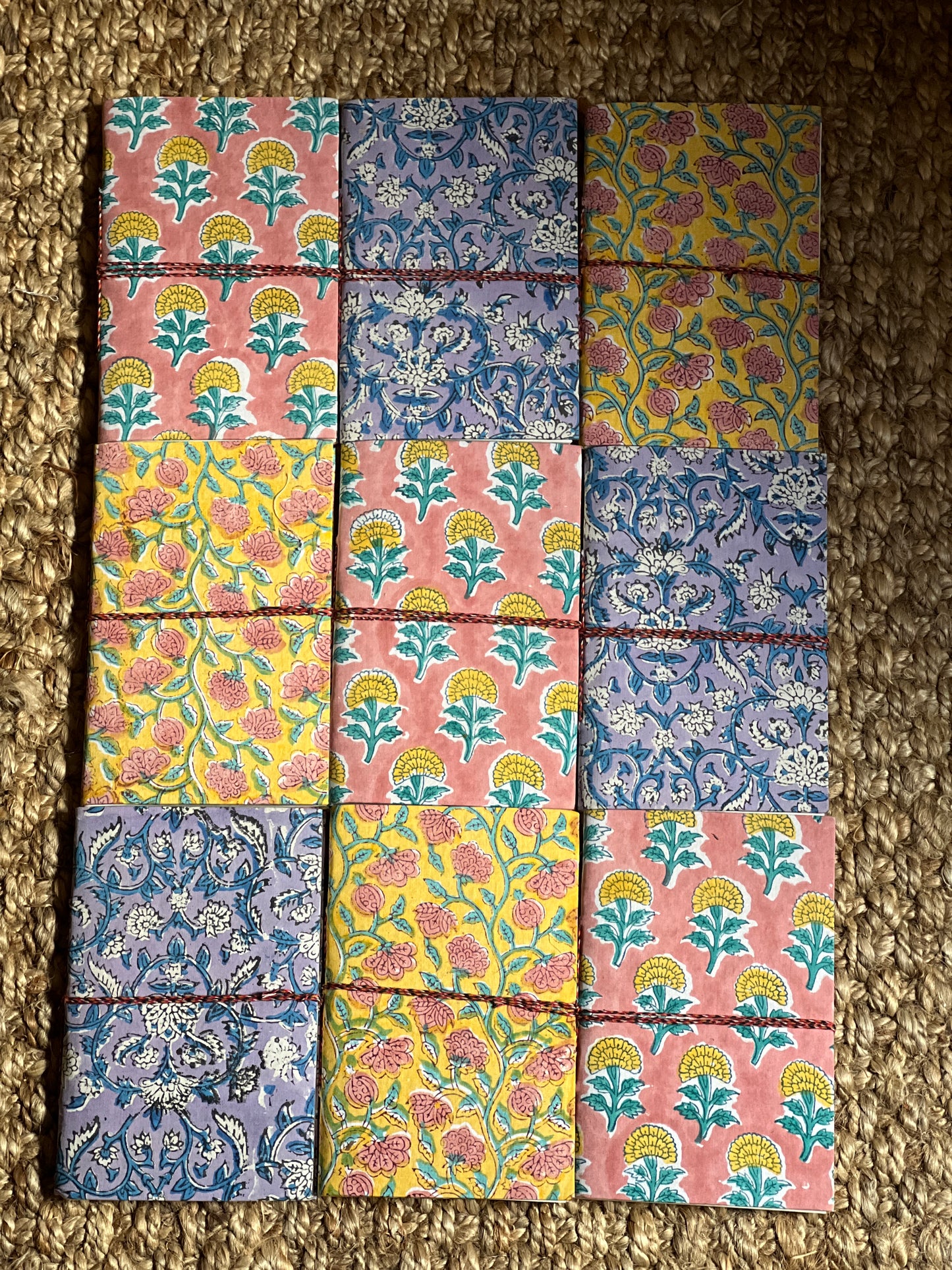 YELLOW BLOCK PRINT NOTEBOOK