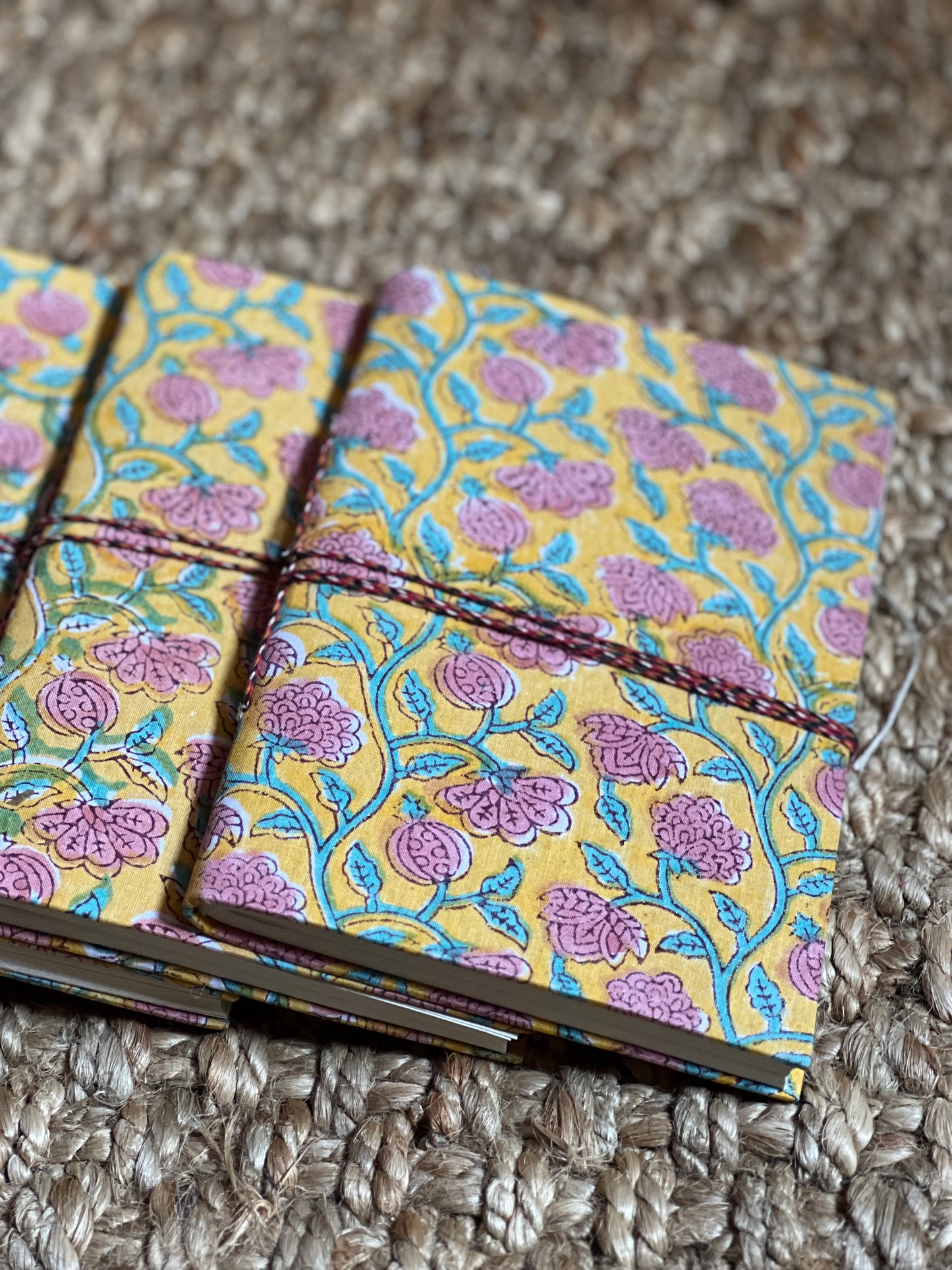 YELLOW BLOCK PRINT NOTEBOOK