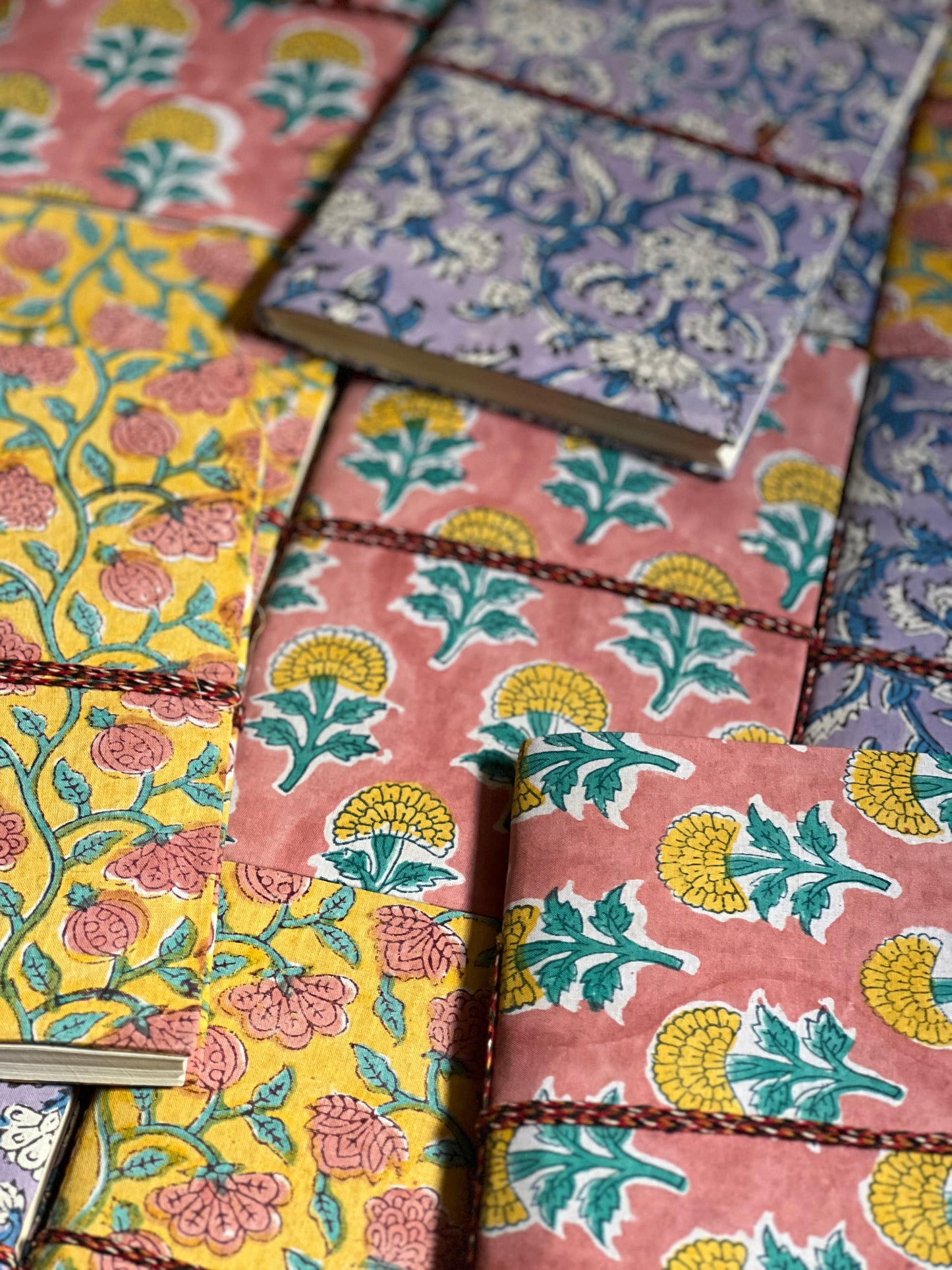 PINK BLOCK PRINT NOTEBOOK