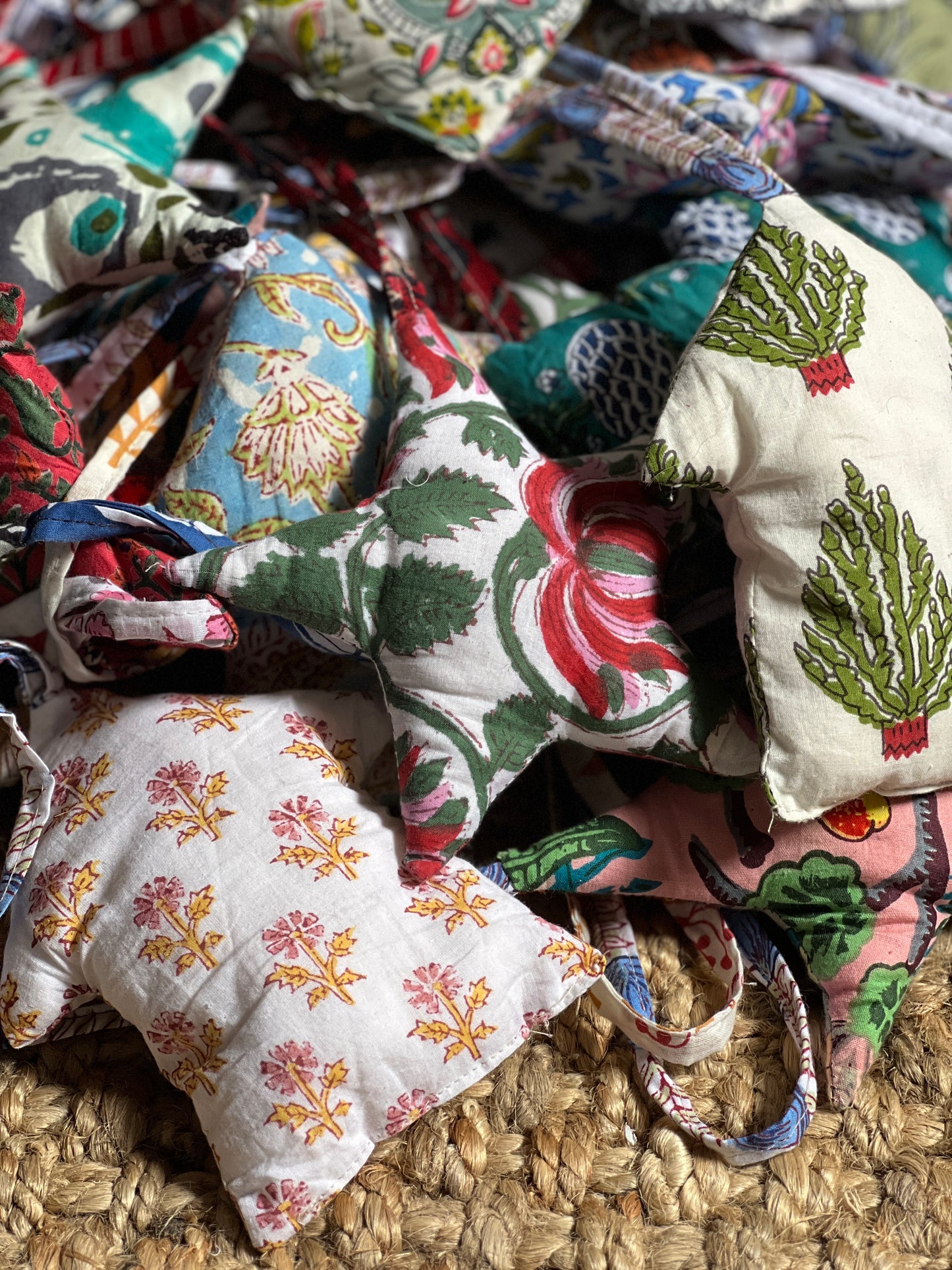 HAND BLOCK PRINTED TEXTILE ORNAMENT