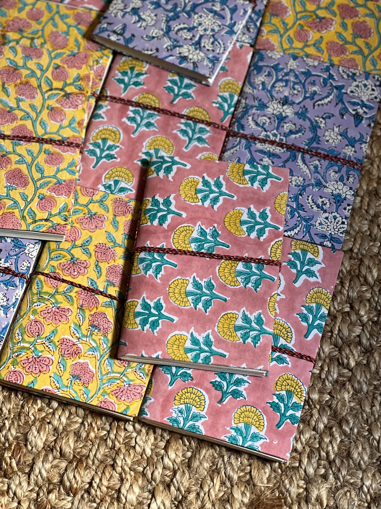 PINK BLOCK PRINT NOTEBOOK