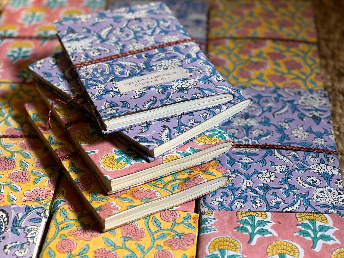 LILAC BLOCK PRINT NOTEBOOK