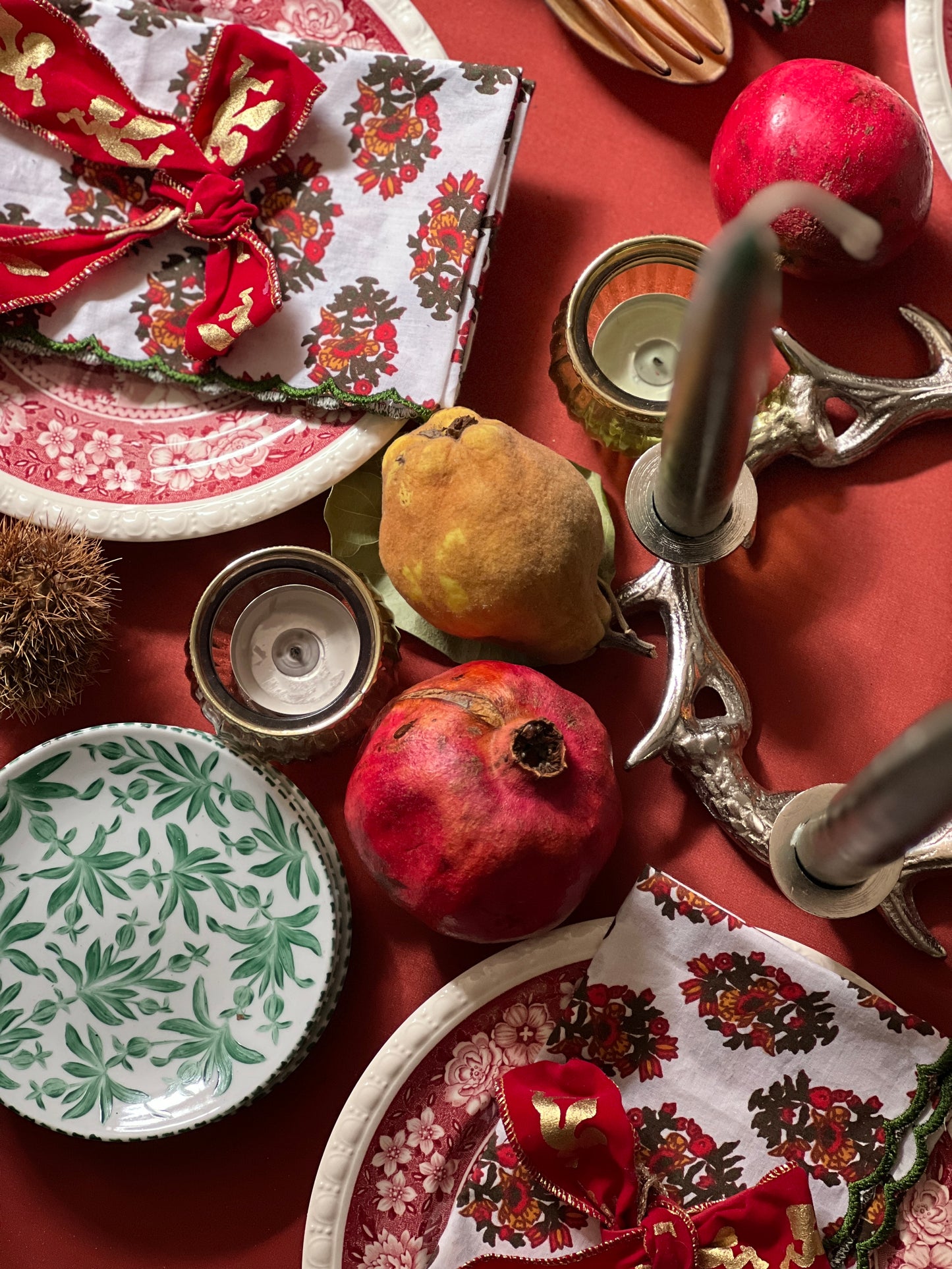 SILVER ADVENT WREATH 4 CANDLES