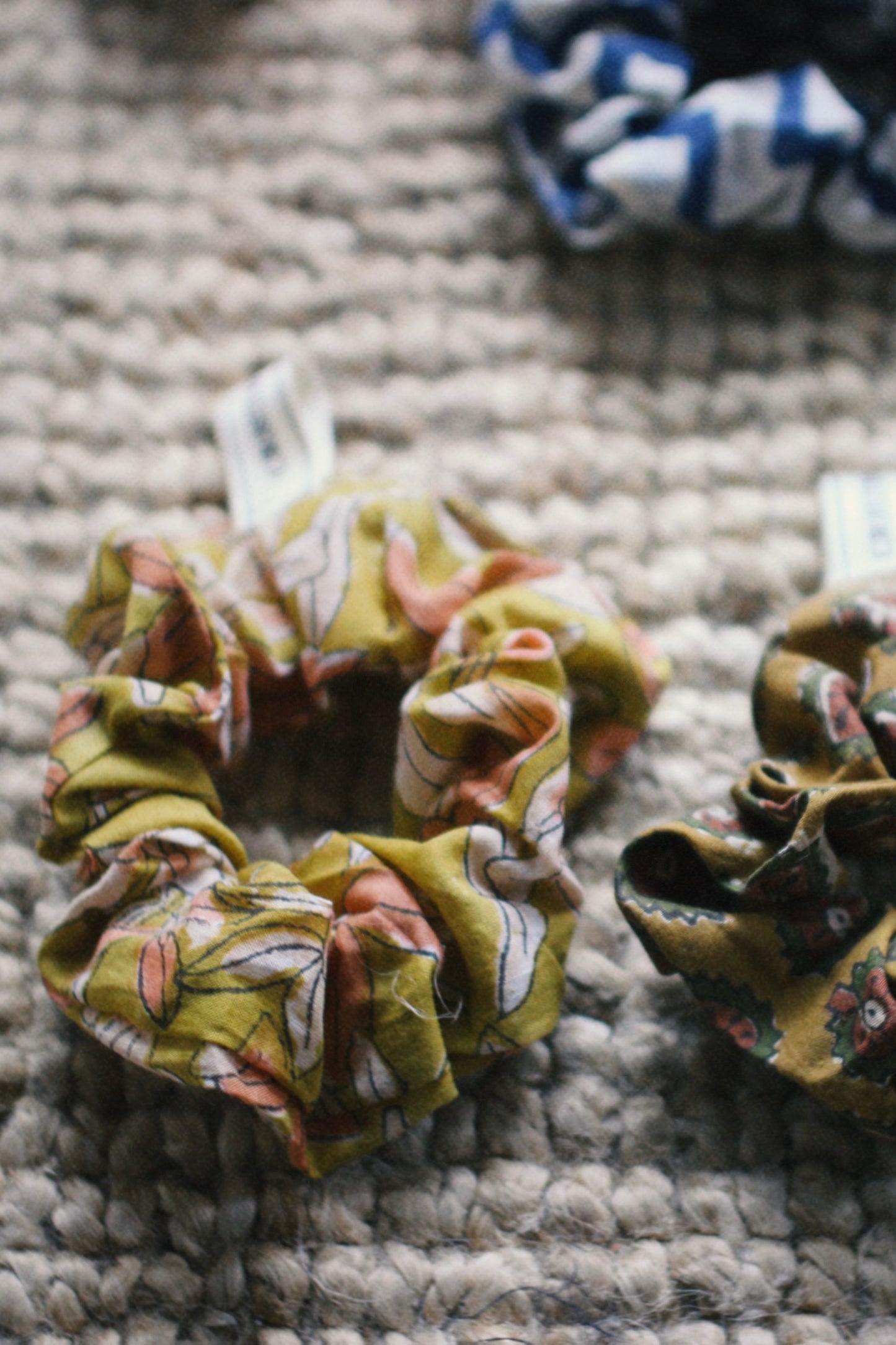 VARIED BLOCK PRINTED SCRUNCHIES
