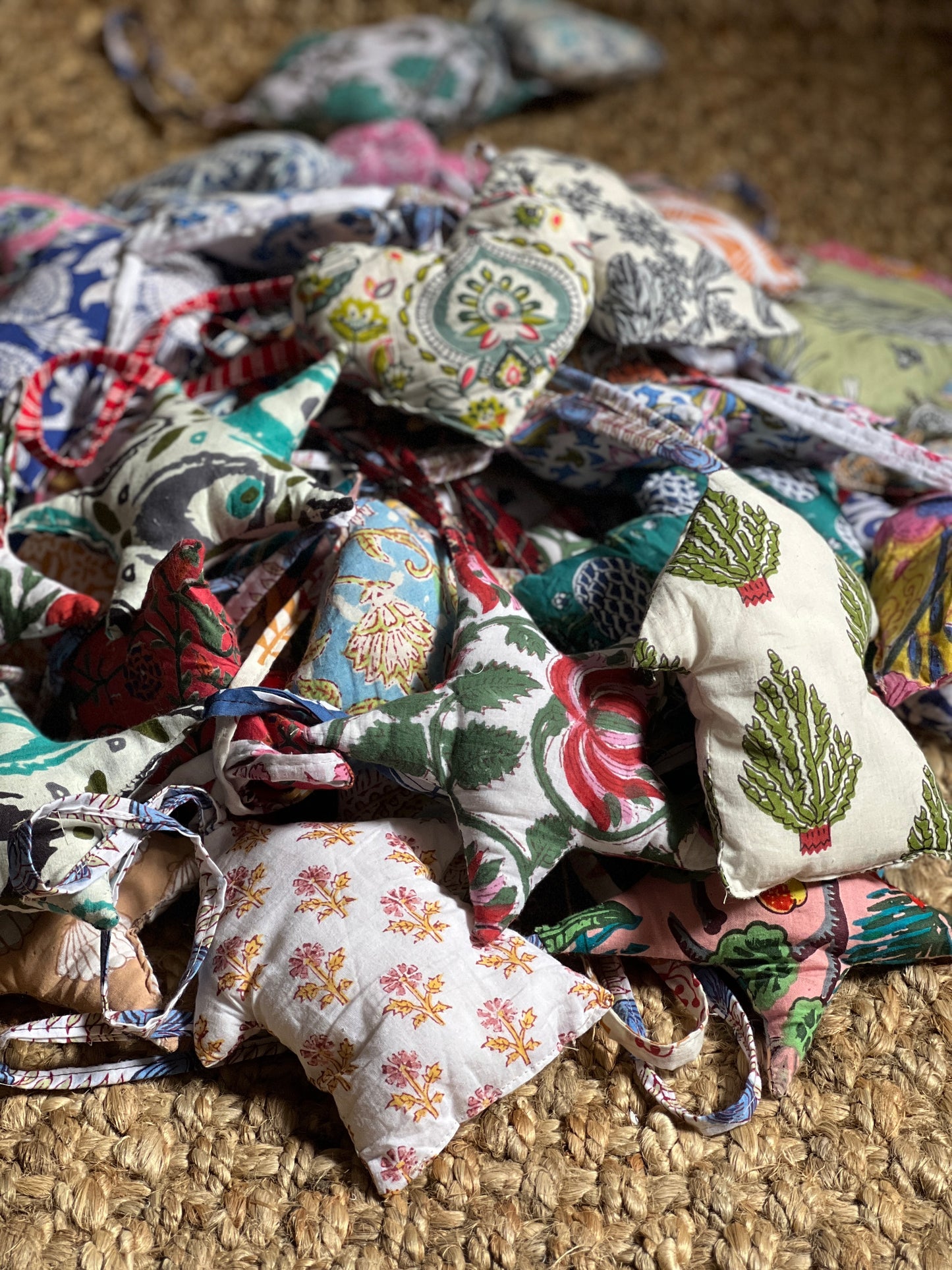 HAND BLOCK PRINTED TEXTILE ORNAMENT