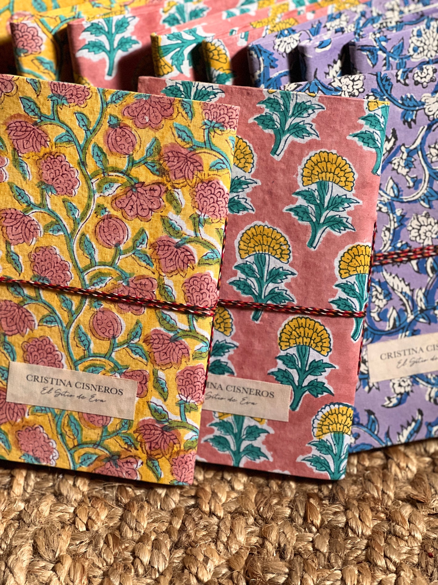 YELLOW BLOCK PRINT NOTEBOOK