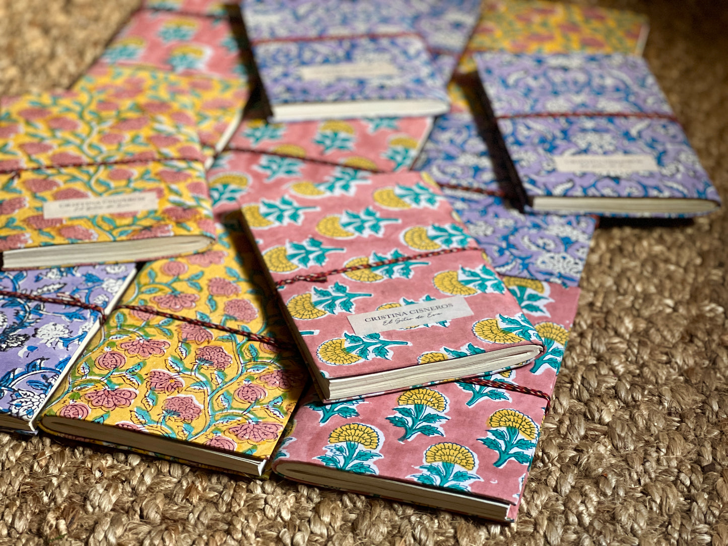 PINK BLOCK PRINT NOTEBOOK