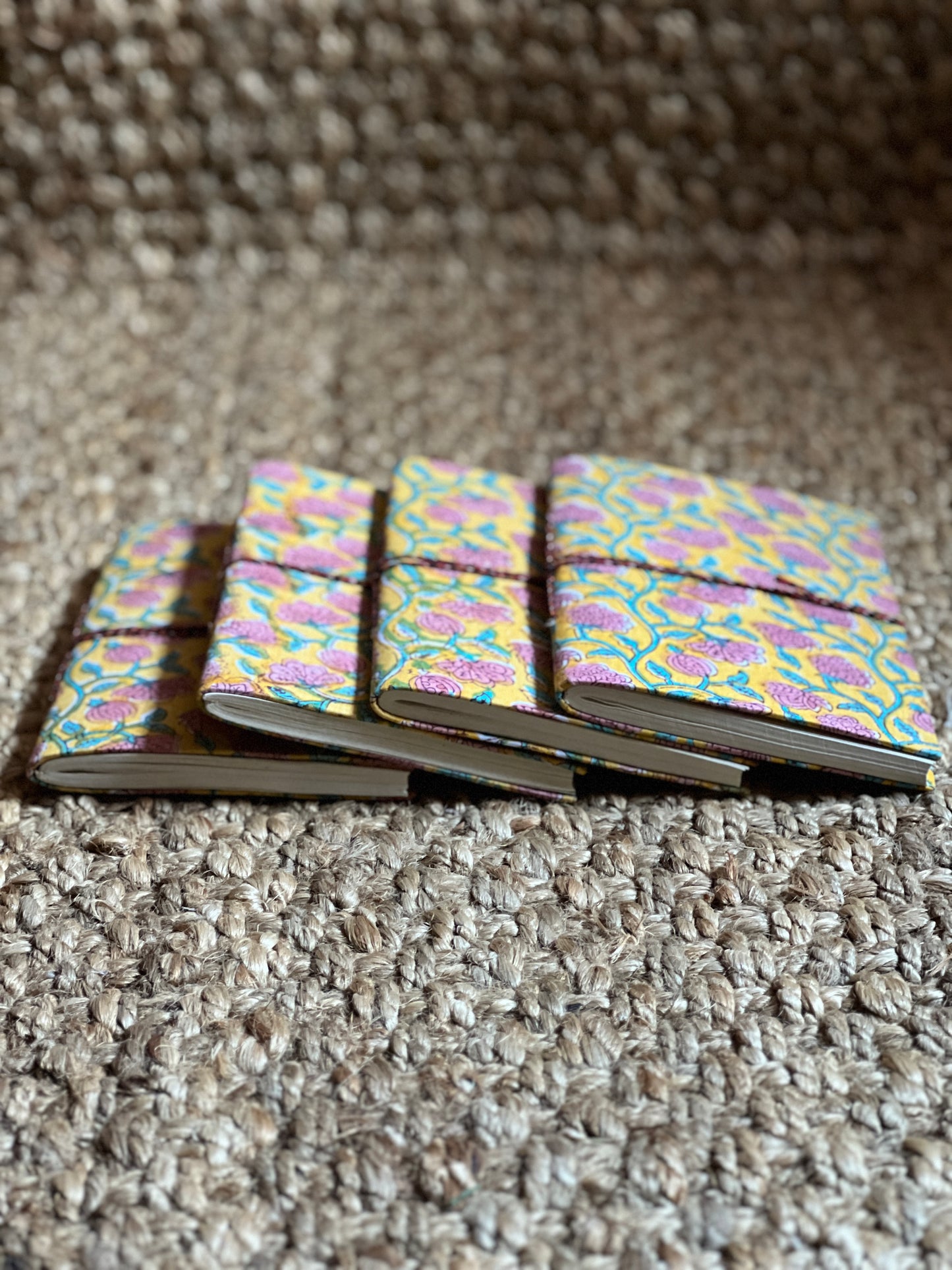 YELLOW BLOCK PRINT NOTEBOOK