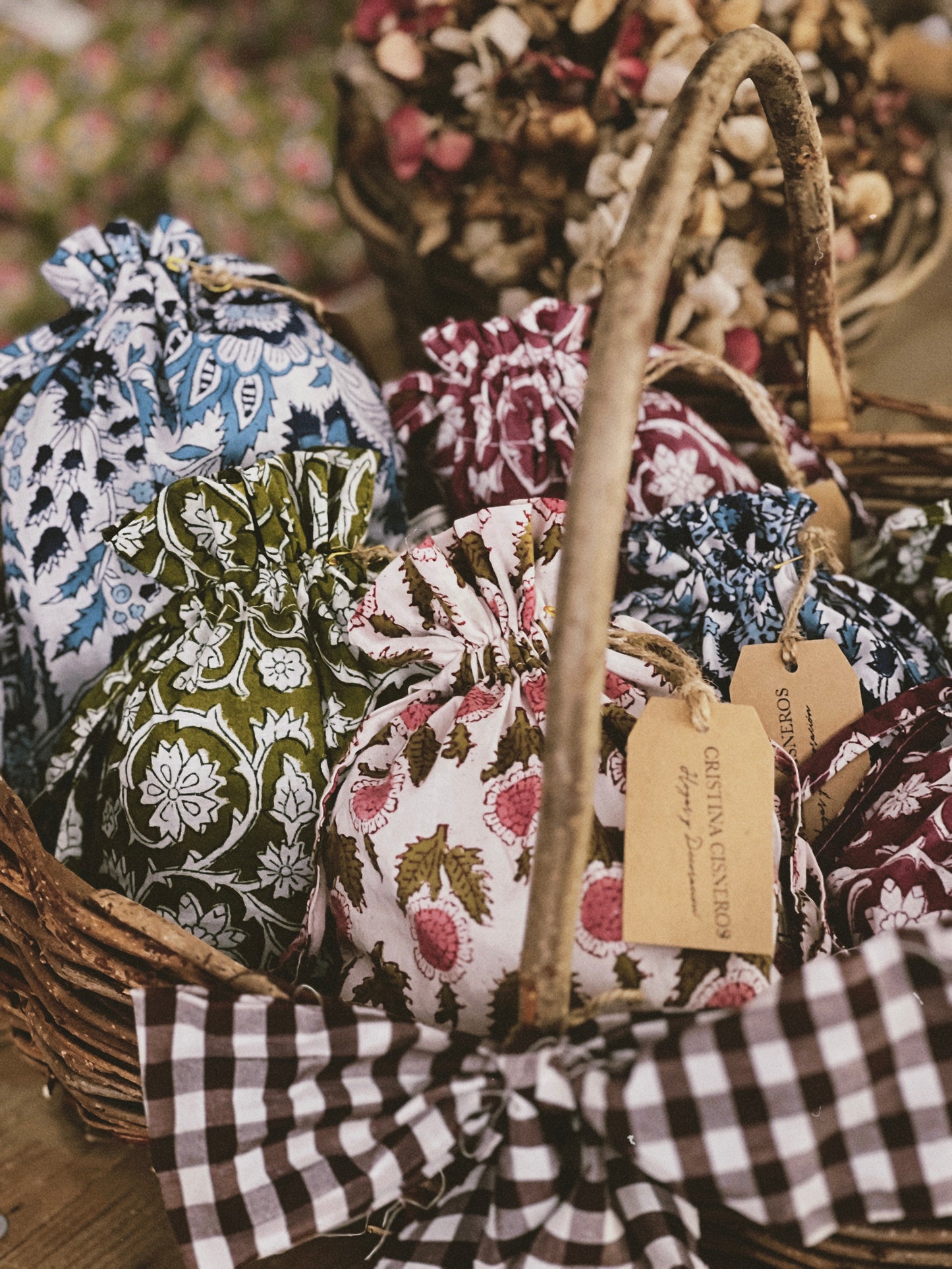 Floral Block Print Bag