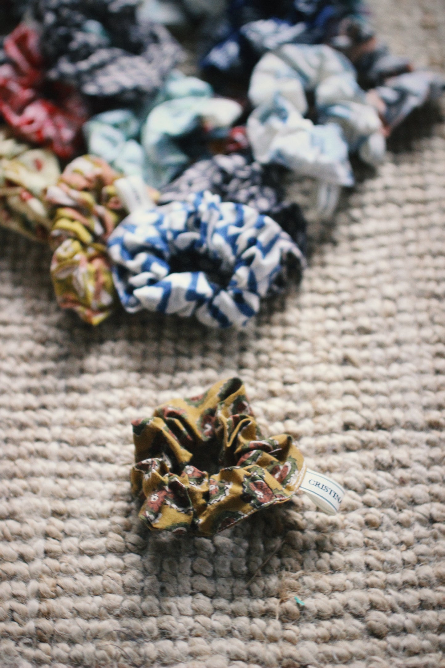 VARIED BLOCK PRINTED SCRUNCHIES