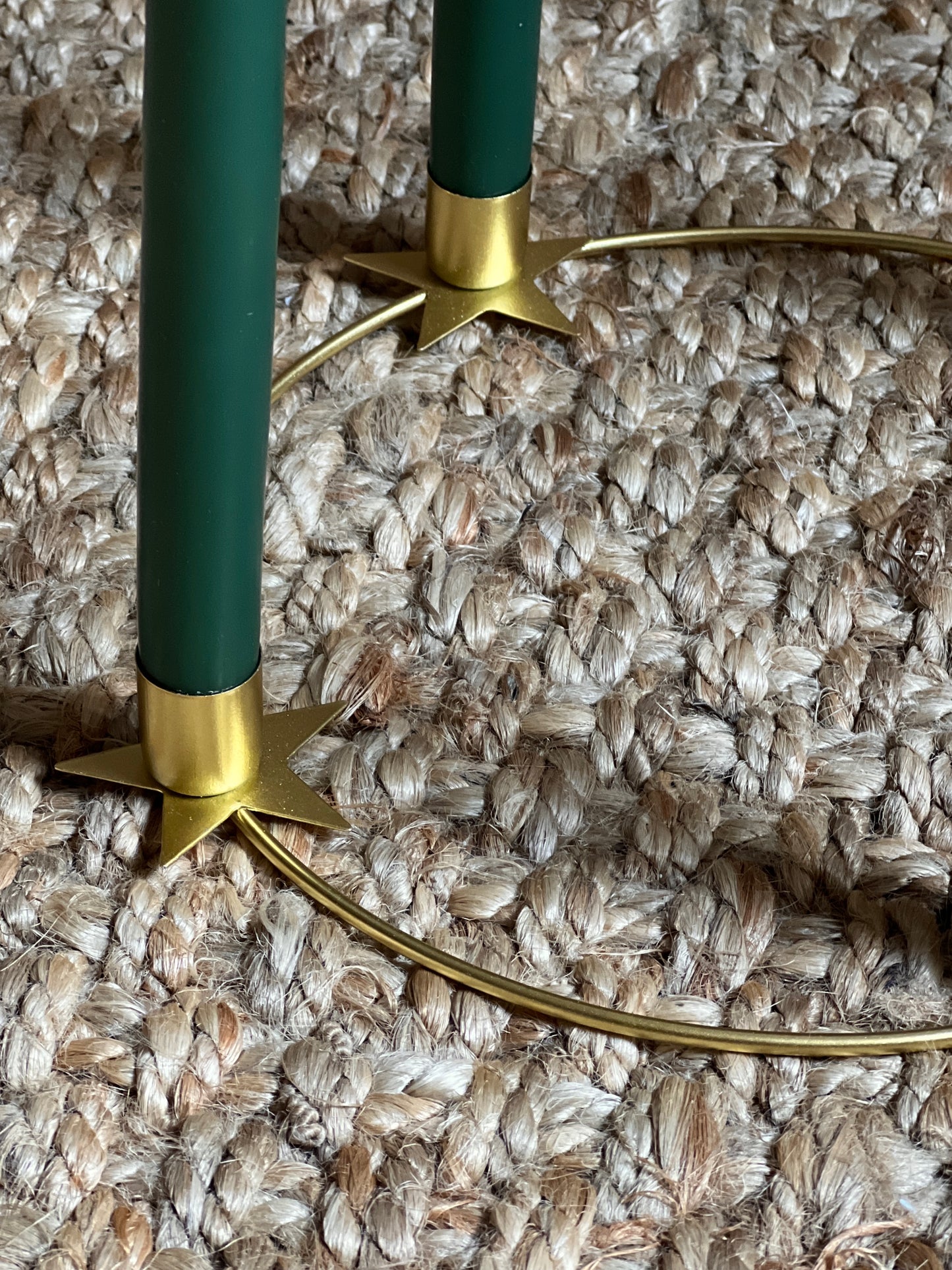 GOLDEN ADVENT WREATH 4 CANDLES