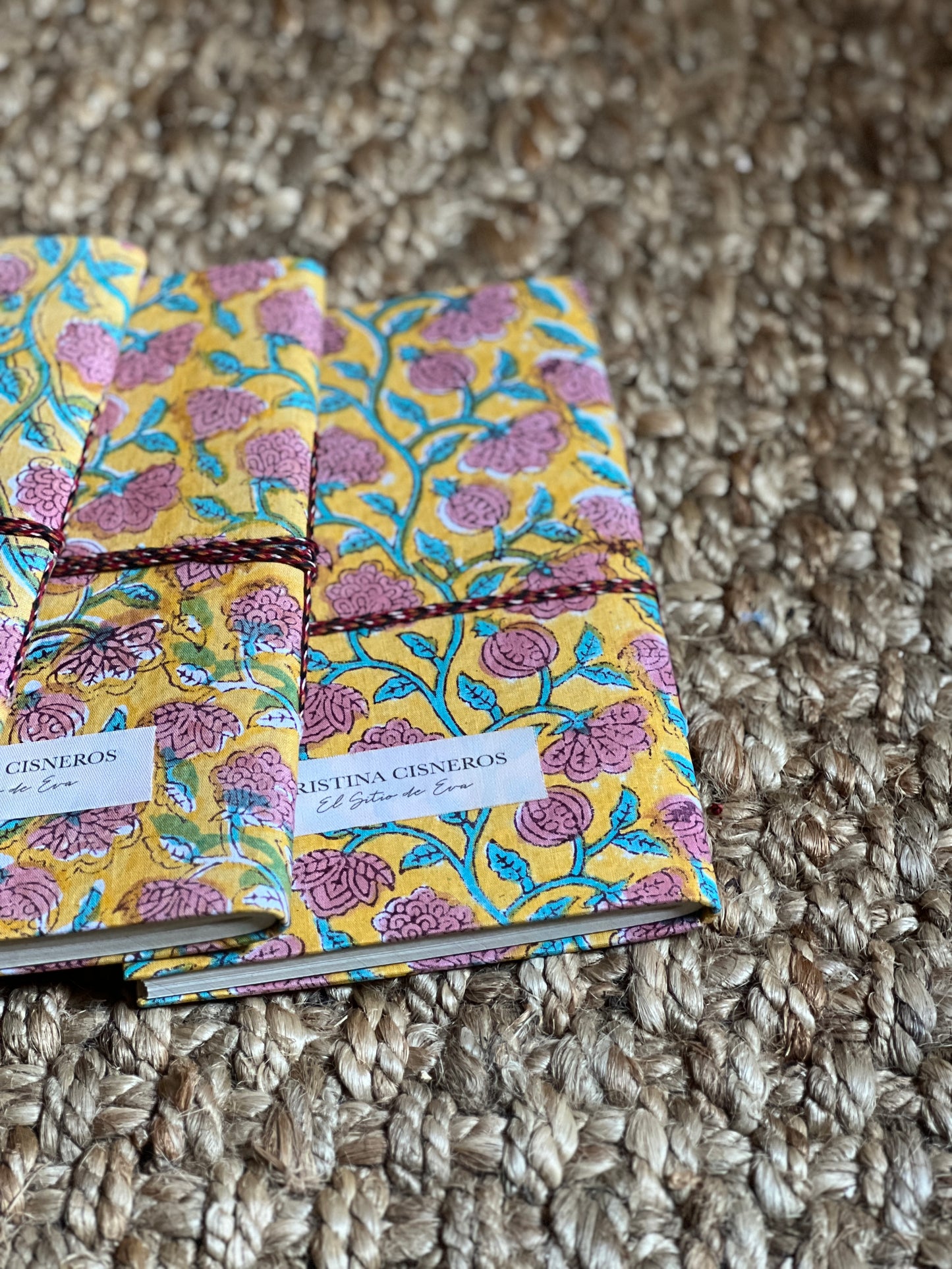 YELLOW BLOCK PRINT NOTEBOOK