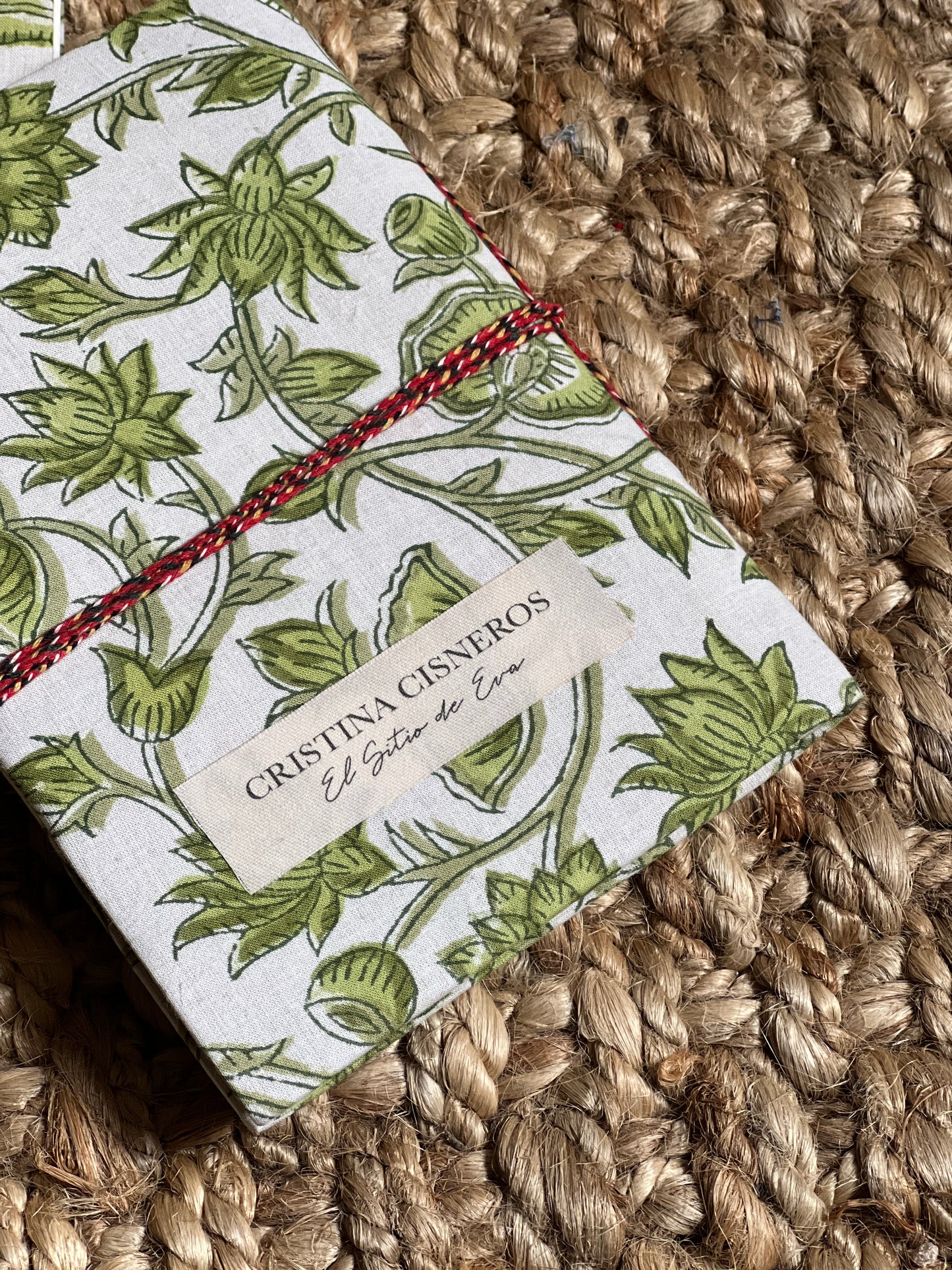 GREEN LINED NOTEBOOK