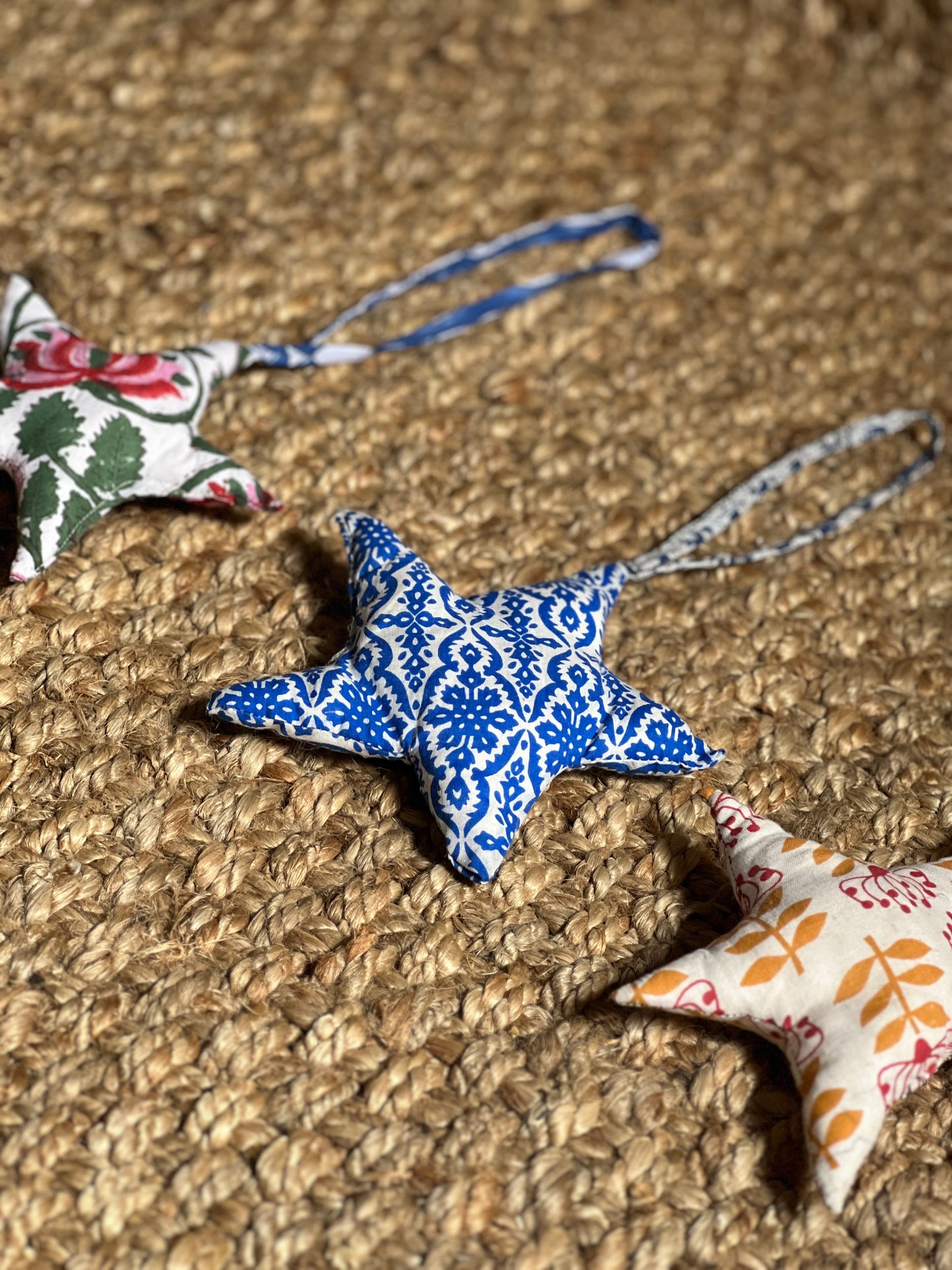 HAND BLOCK PRINTED TEXTILE ORNAMENT