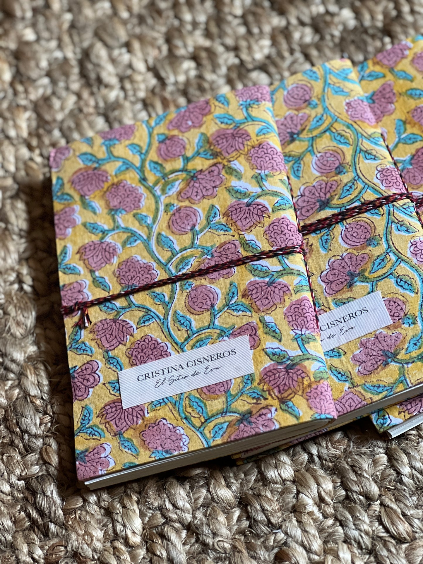 YELLOW BLOCK PRINT NOTEBOOK