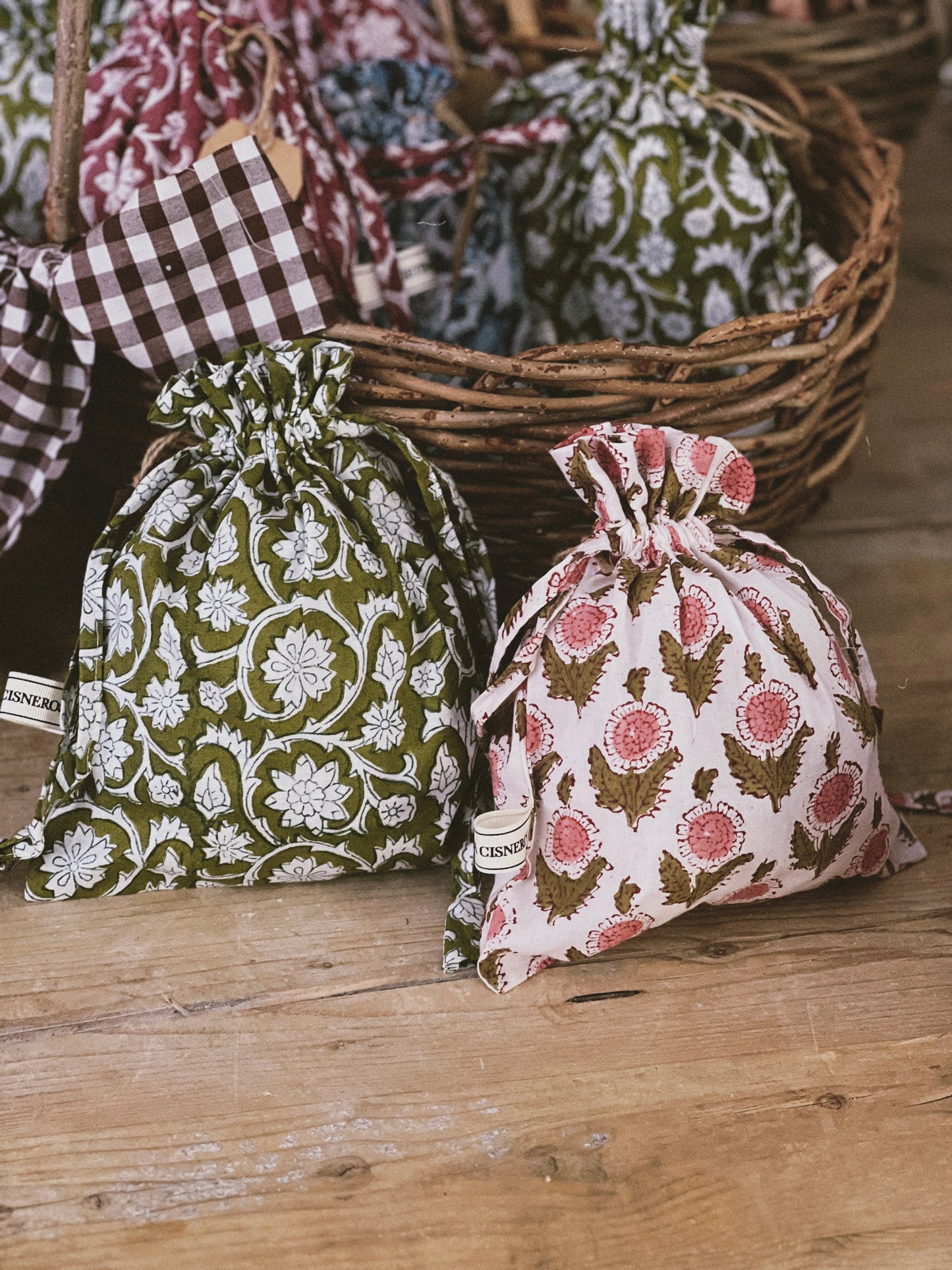 Floral Block Print Bag