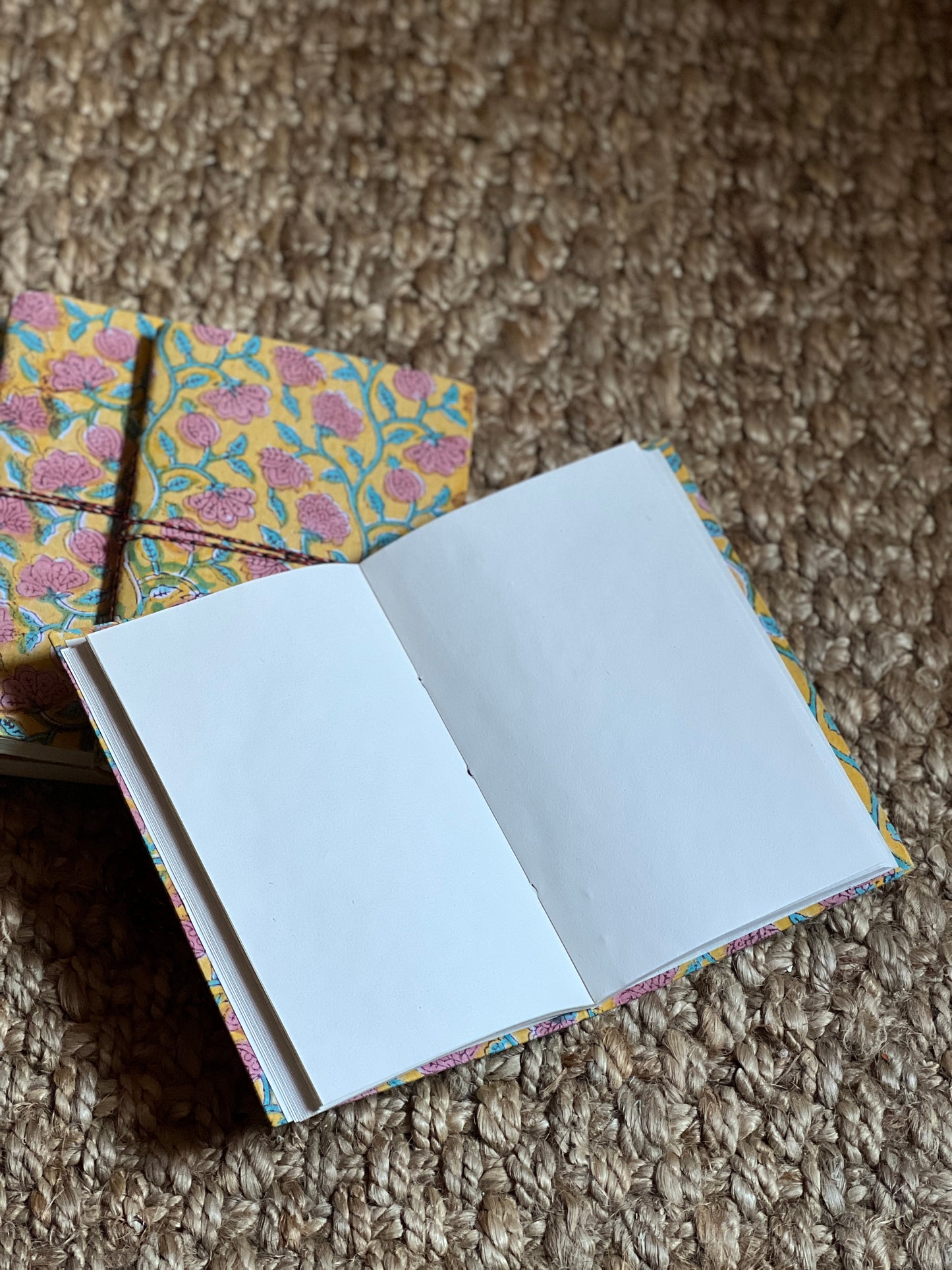 YELLOW BLOCK PRINT NOTEBOOK