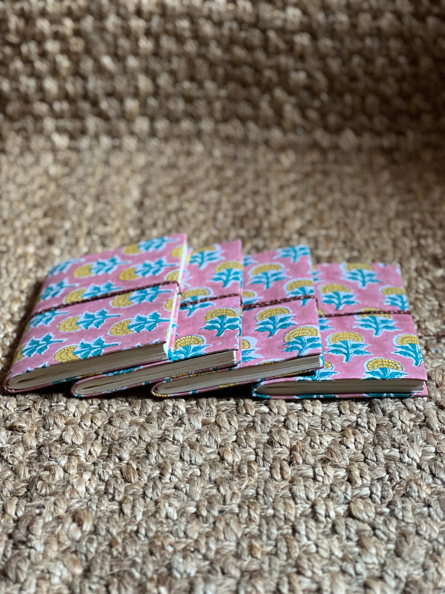 PINK BLOCK PRINT NOTEBOOK