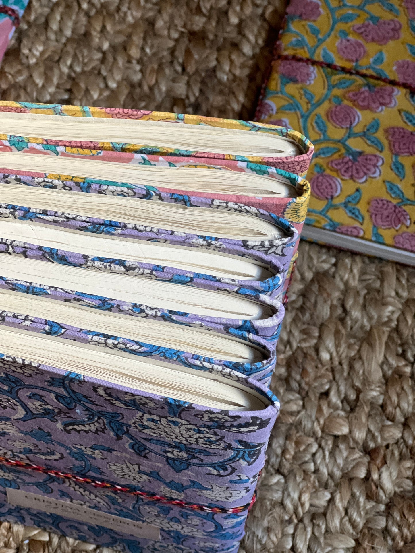 PINK BLOCK PRINT NOTEBOOK