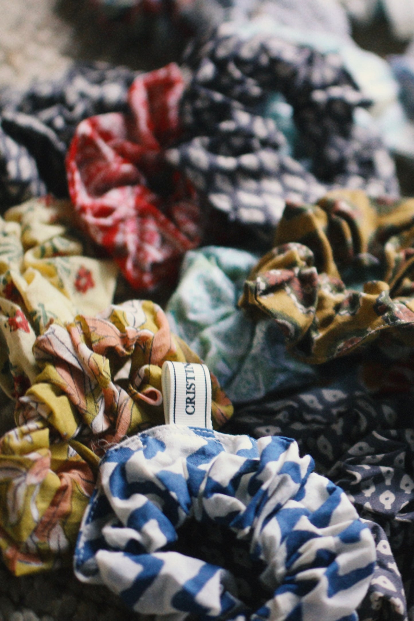 VARIED BLOCK PRINTED SCRUNCHIES