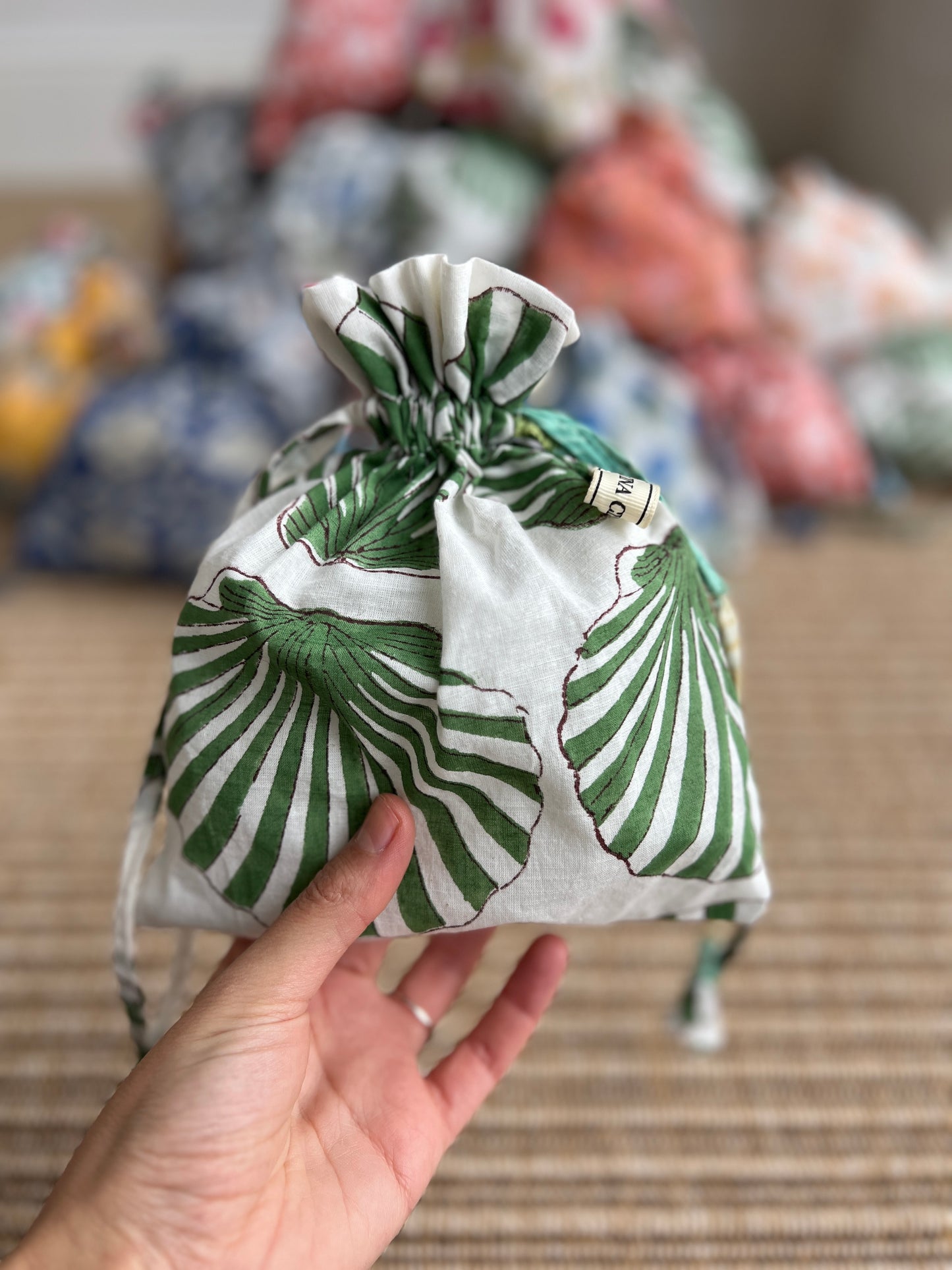 Floral Block Print Bag