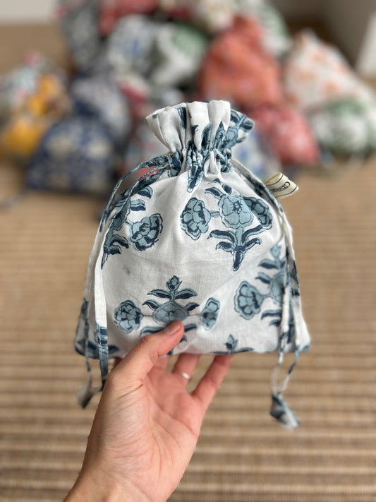 Floral Block Print Bag