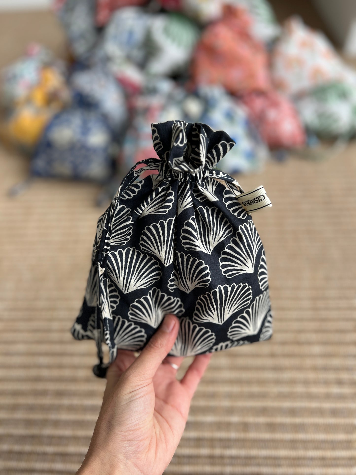 Floral Block Print Bag
