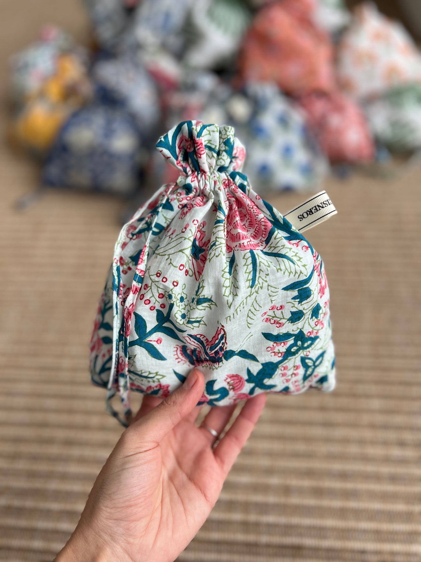 Floral Block Print Bag