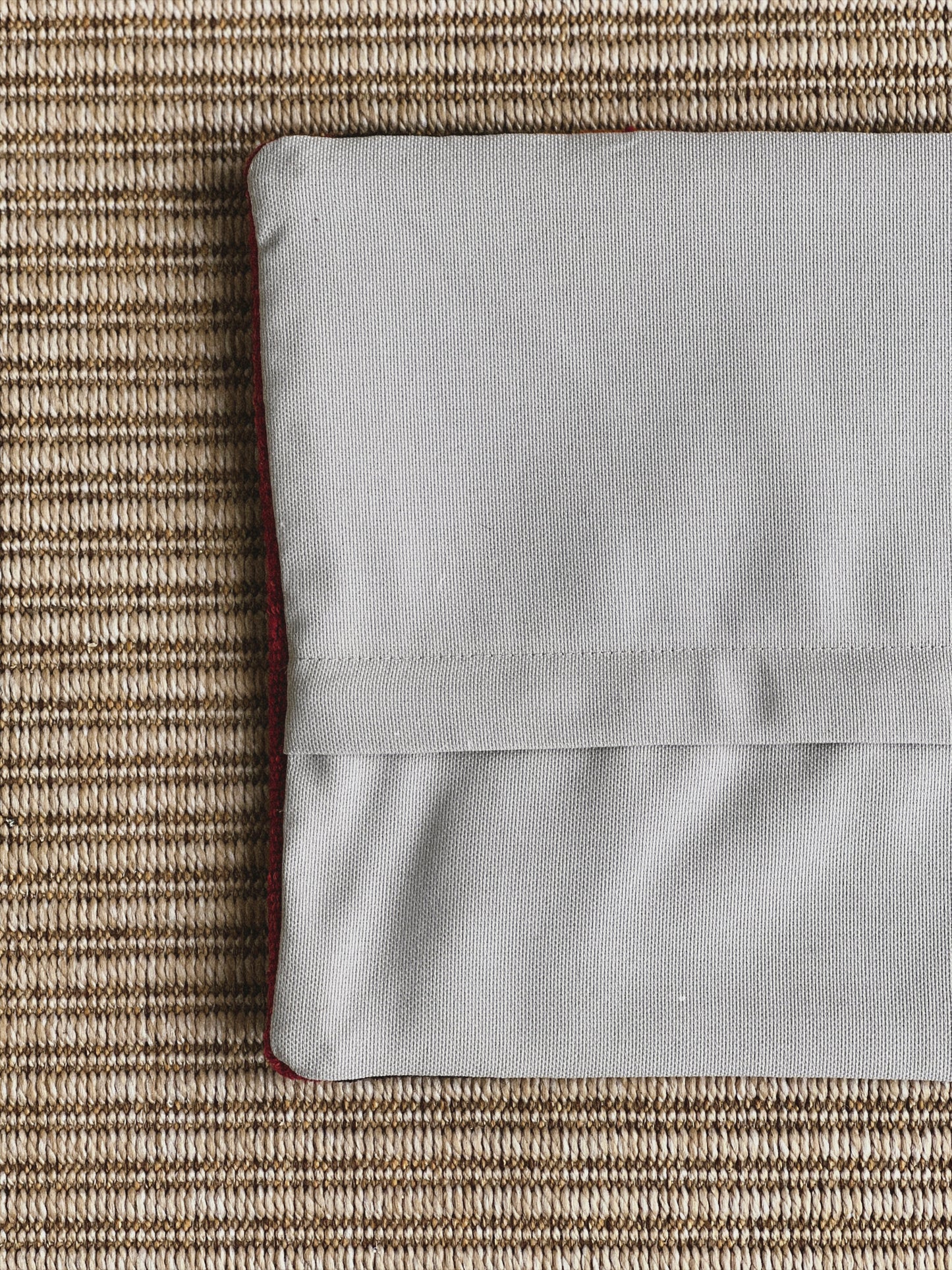 CORAL BRONZE FLORAL BLOCK PRINT RUFFLE CUSHION