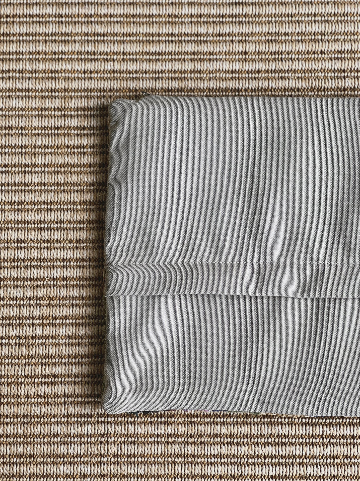 CORAL BRONZE FLORAL BLOCK PRINT RUFFLE CUSHION