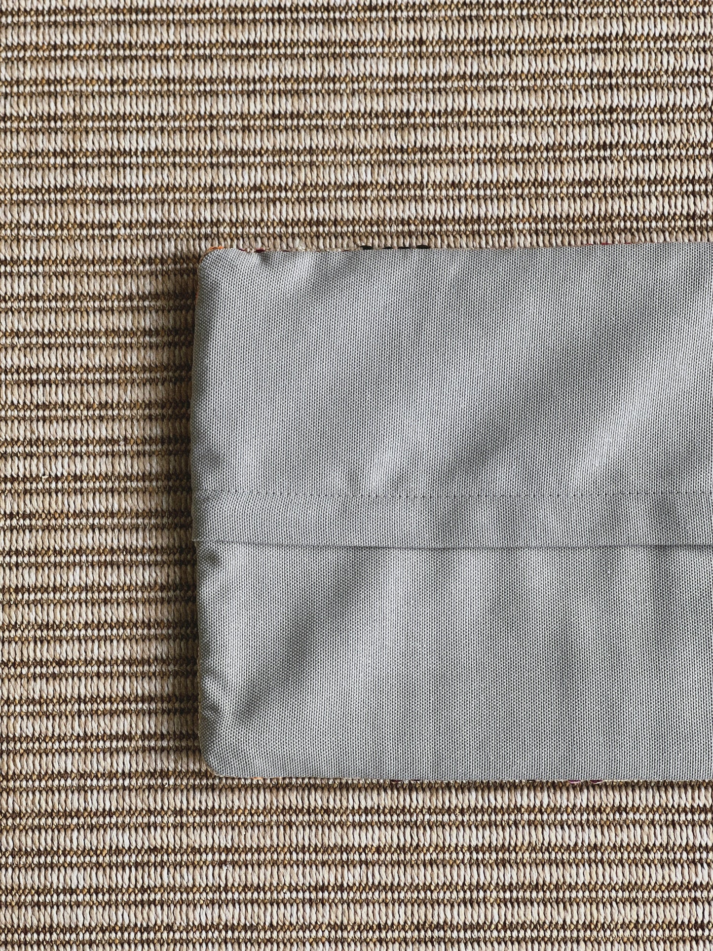 CORAL BRONZE FLORAL BLOCK PRINT RUFFLE CUSHION