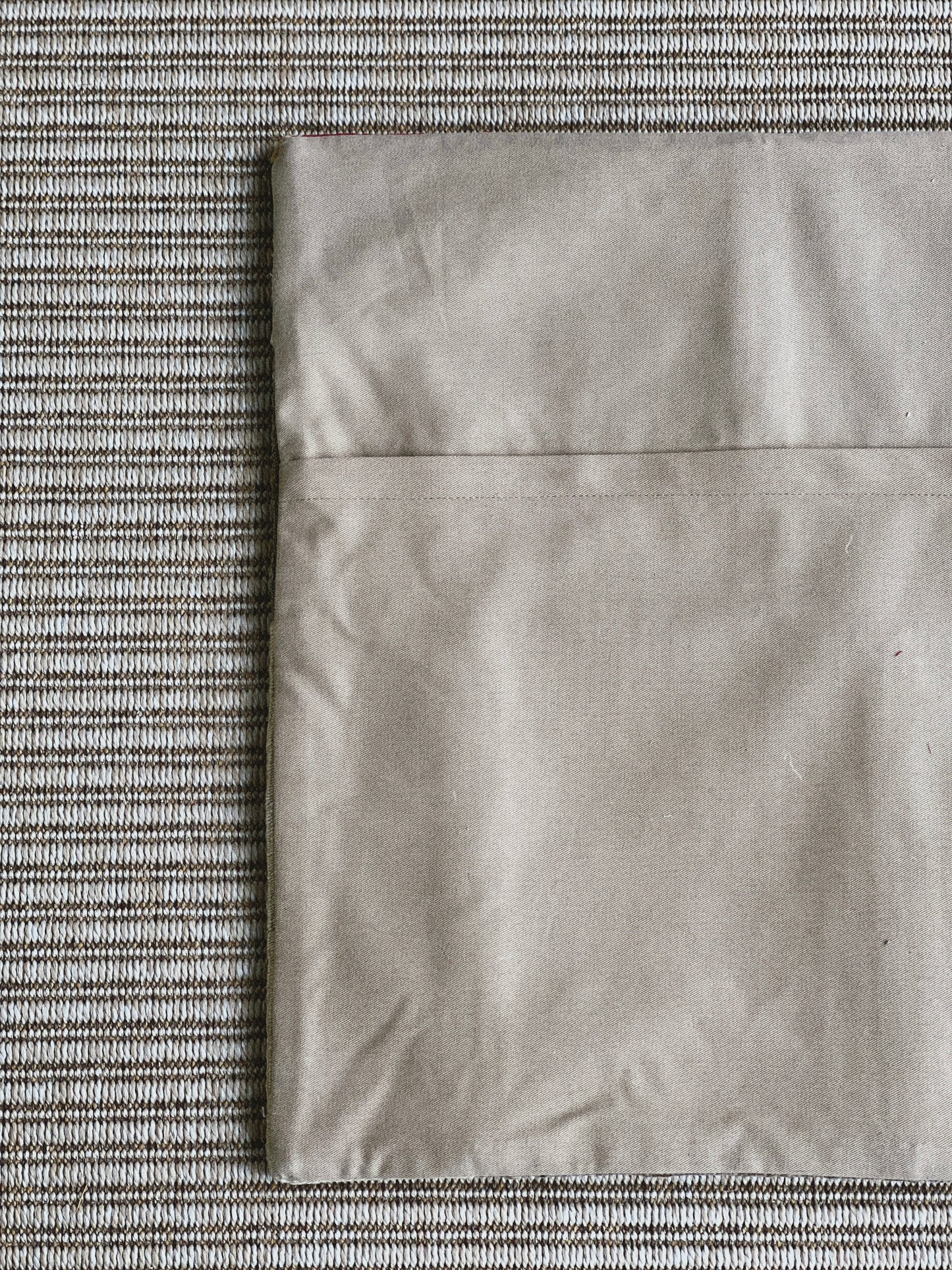 CORAL BRONZE FLORAL BLOCK PRINT RUFFLE CUSHION