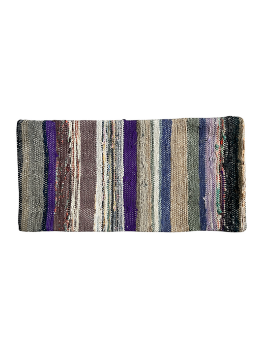 CORAL BRONZE FLORAL BLOCK PRINT RUFFLE CUSHION