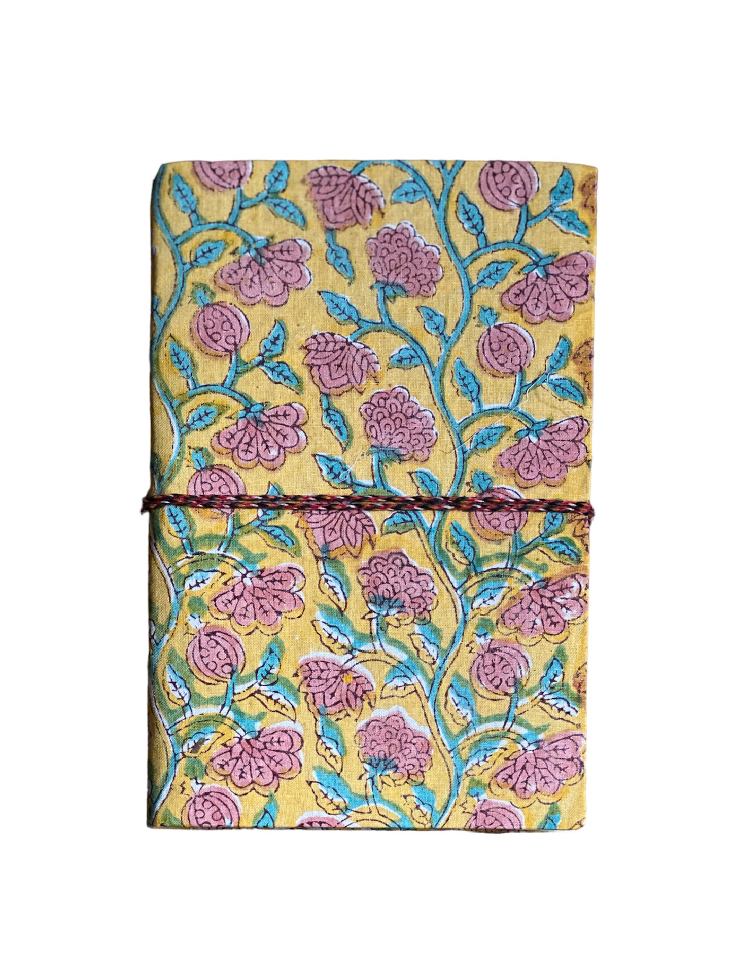 YELLOW BLOCK PRINT NOTEBOOK