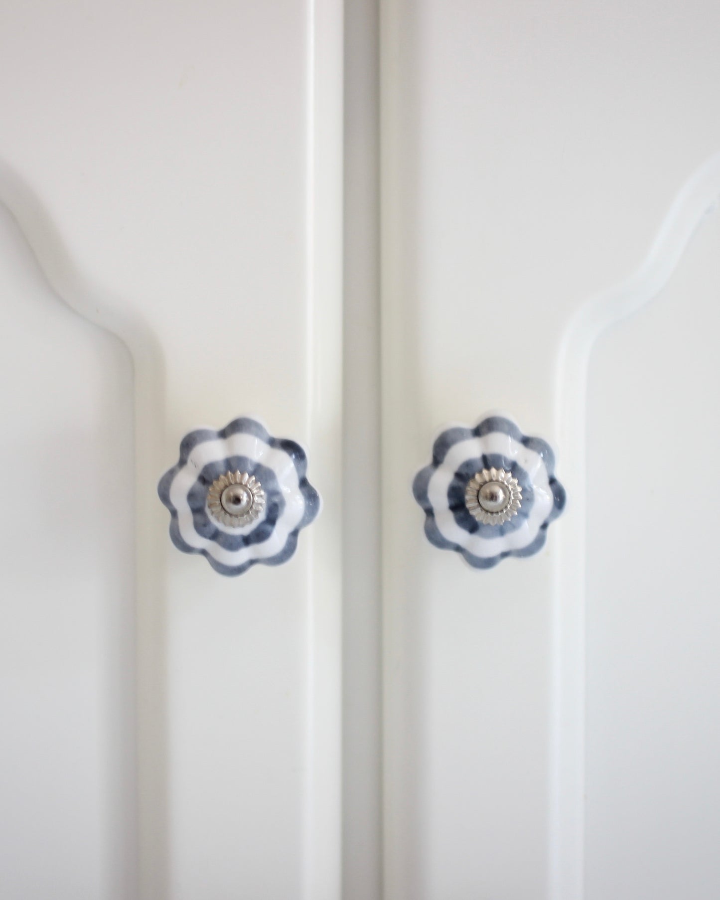 BLUE GRAY CERAMIC HANDLES