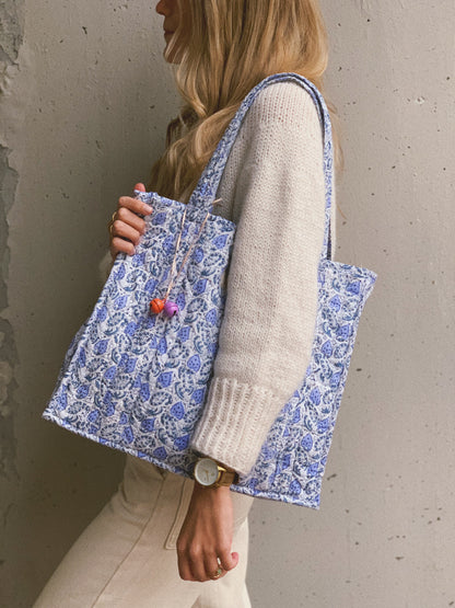 PREVENTA(1 FEB) - BOLSO BLOCK PRINT FLORAL