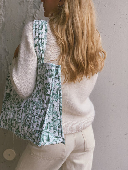 PREVENTA(1 FEB) - BOLSO BLOCK PRINT FLORAL