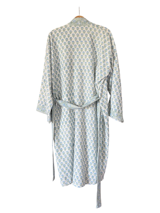 BATA ALGODÓN ALBORNOZ ESTAMPADO FLORAL 05