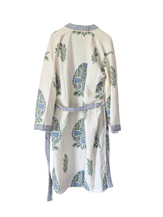 BATA ALGODÓN ALBORNOZ ESTAMPADO FLORAL 03