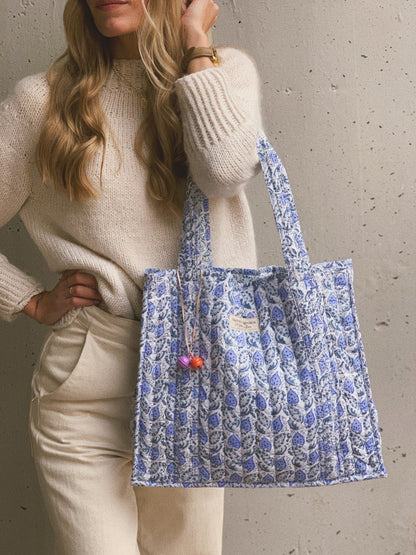 PREVENTA(1 FEB) - BOLSO BLOCK PRINT FLORAL