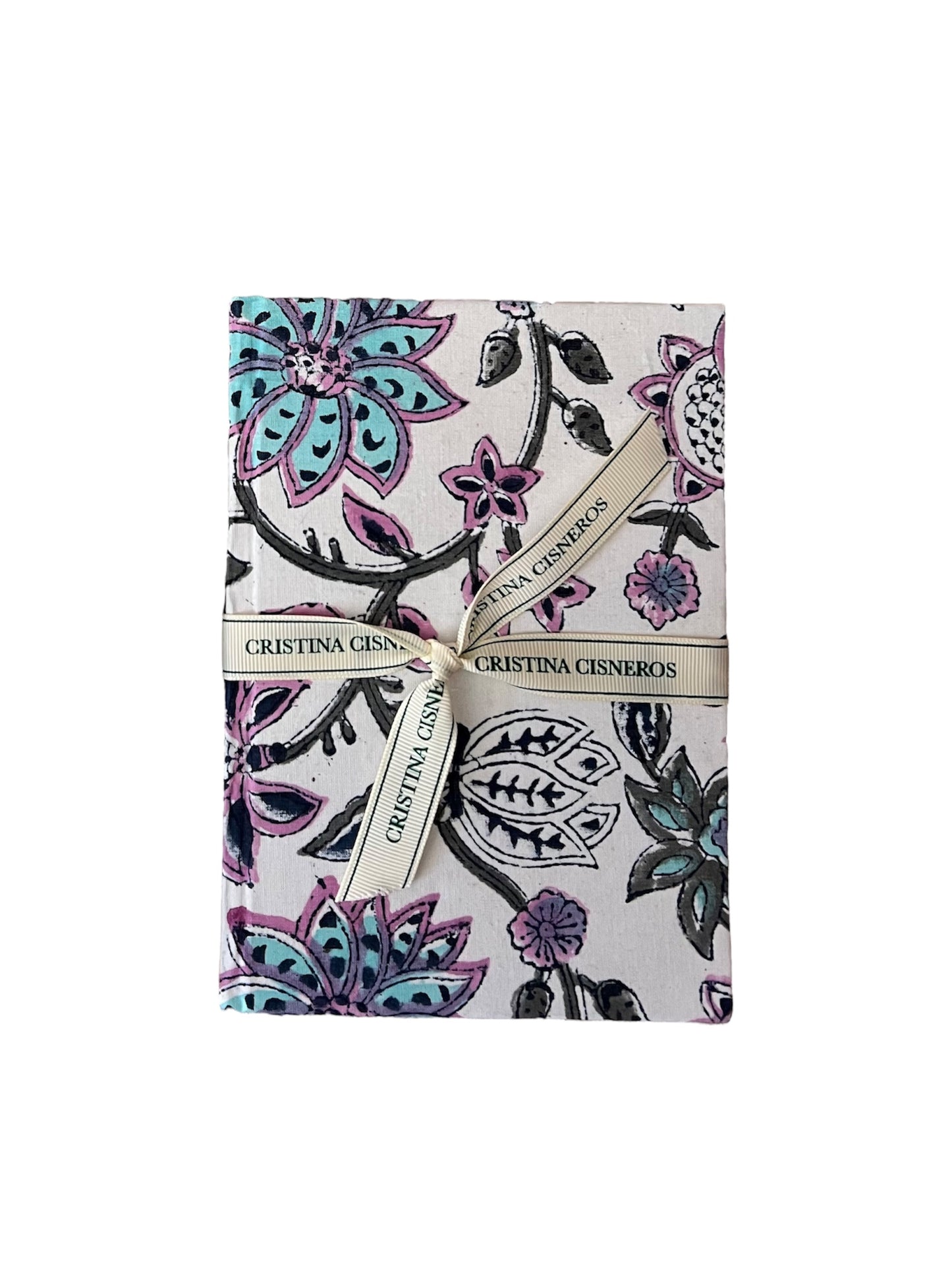 CUADERNO FORRADO TAPA DURA AZUL ROSA