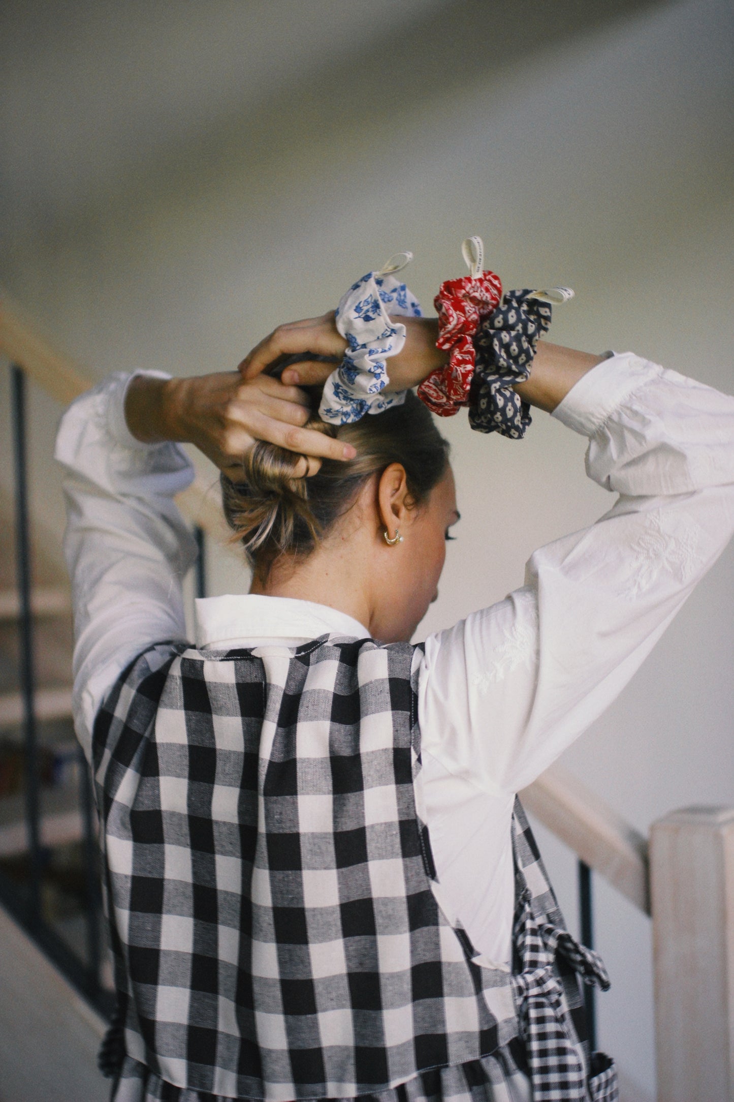 VARIED BLOCK PRINTED SCRUNCHIES