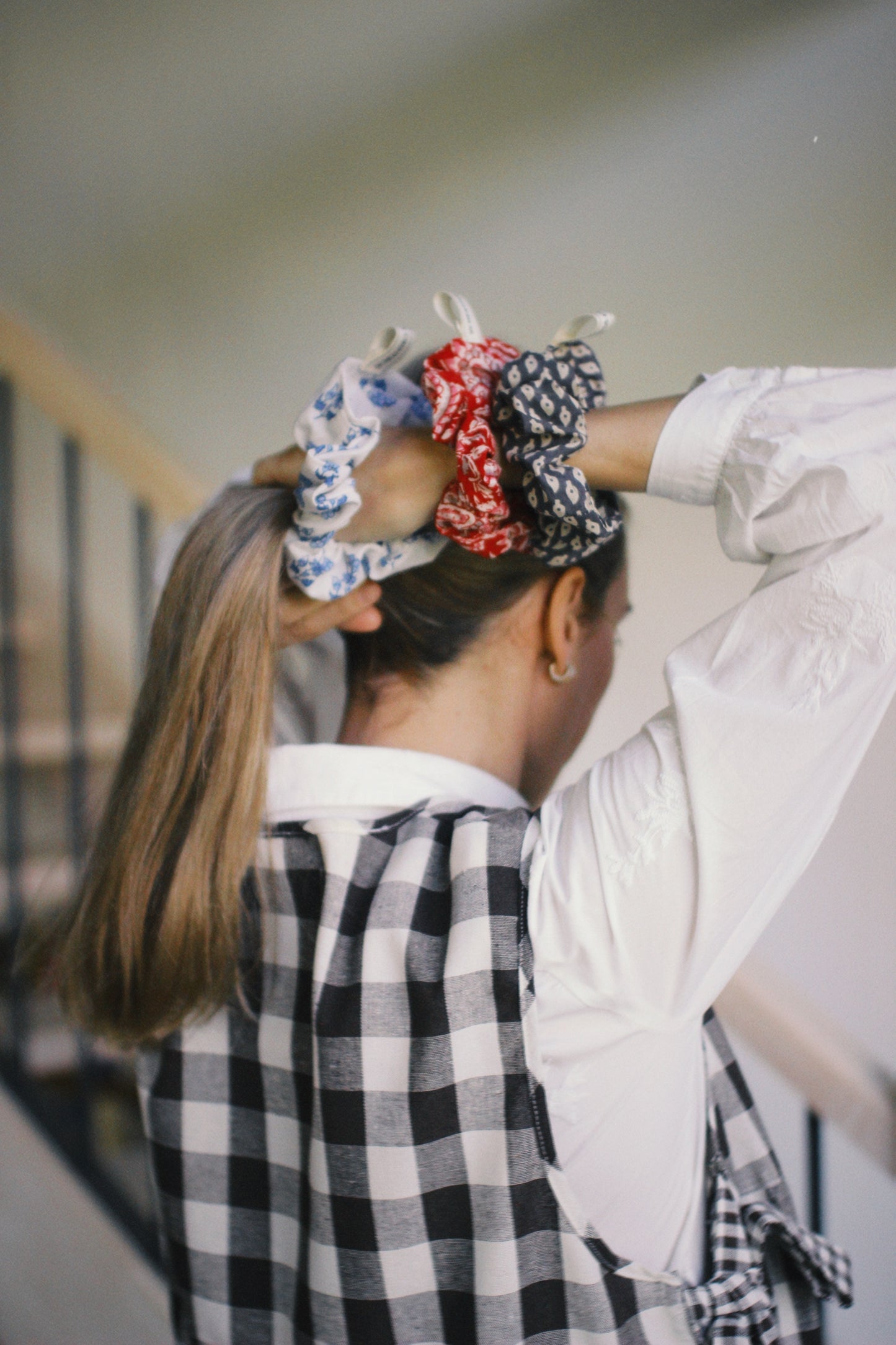 VARIED BLOCK PRINTED SCRUNCHIES