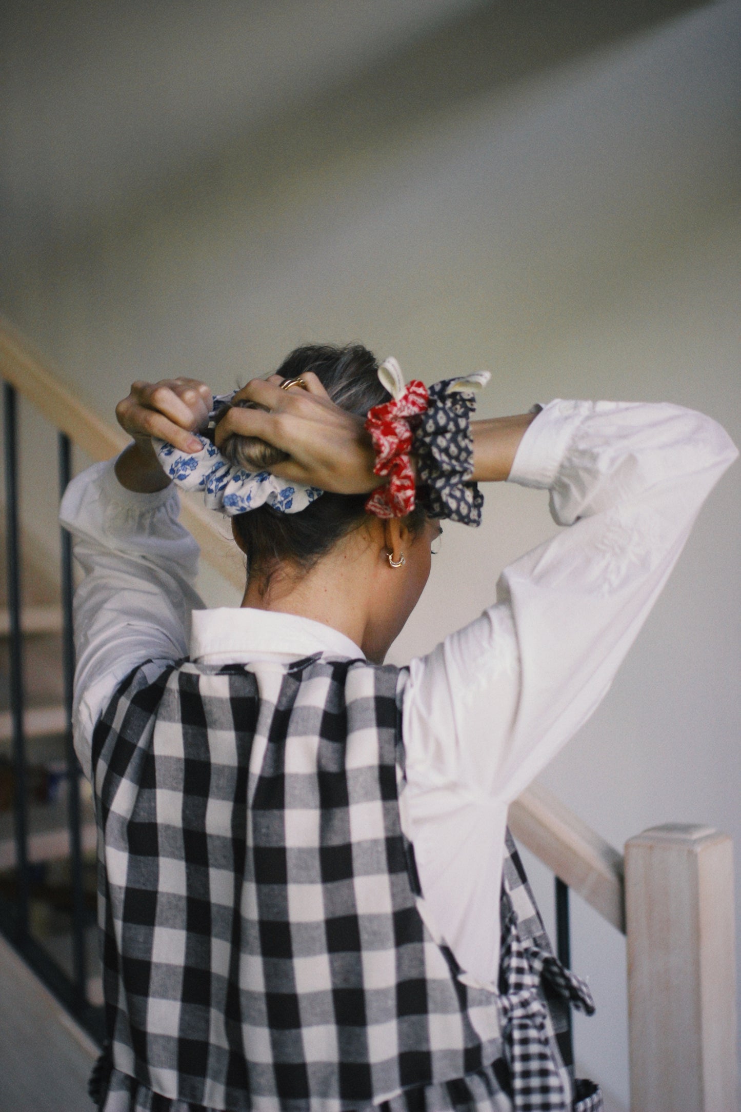 VARIED BLOCK PRINTED SCRUNCHIES