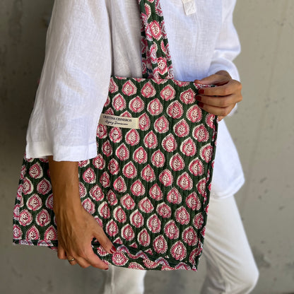 PREVENTA(1 FEB) - BOLSO BLOCK PRINT FLORAL