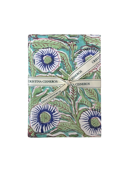 CUADERNO FORRADO TAPA DURA TURQUESA